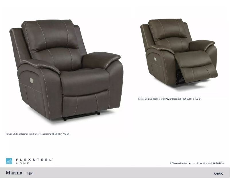 Página 1 del manual Manual de usuario Flexsteel Marina 1204-50PH