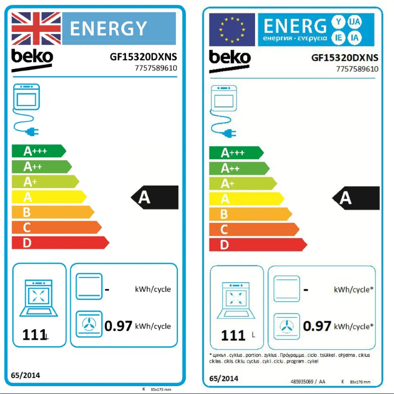 Página 1 del manual Manual de usuario Beko GF15320DXNS