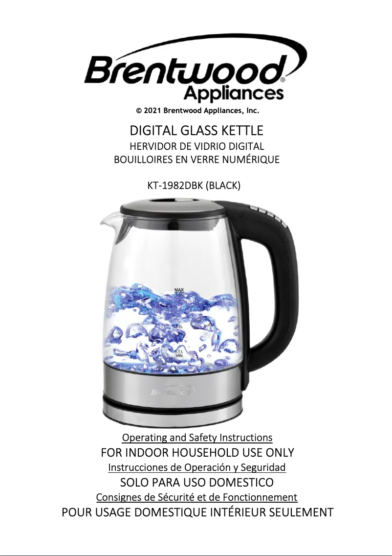 Imagen de la primera página del manual del dispositivo KT-1982DBK