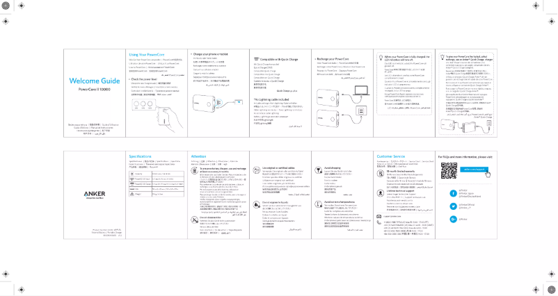 Página 1 del manual Manual de usuario Anker PowerCore II 10000