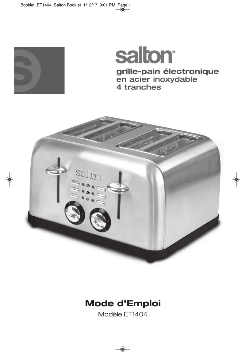 Imagen de la primera página del manual del dispositivo ET1404B