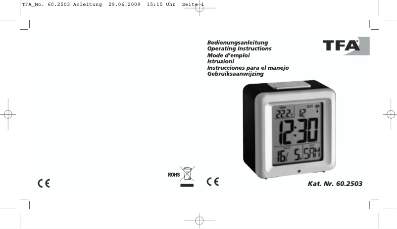 Página nº 1 - Manual de usuario TFA 60.2503