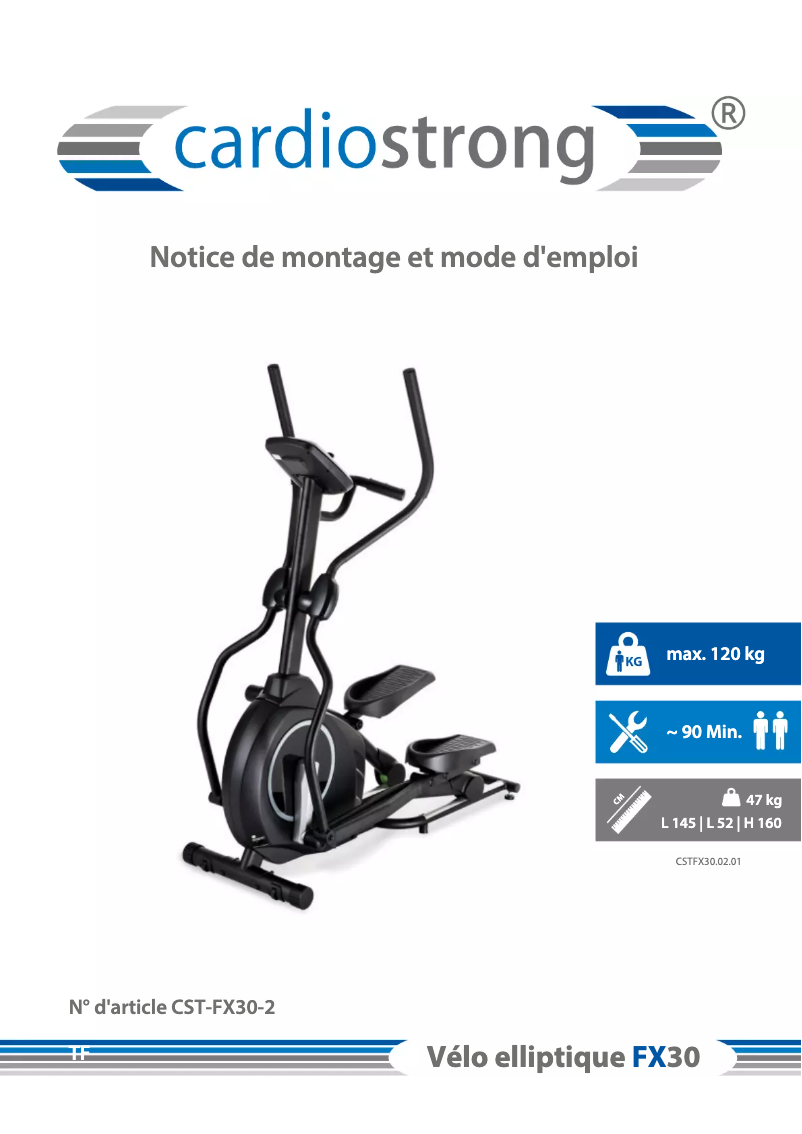 Imagen de la primera página del manual del dispositivo FX30