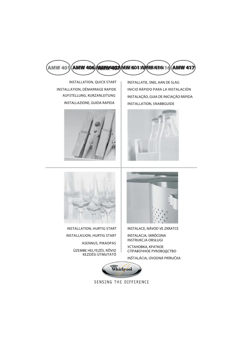 Imagen de la primera página del manual del dispositivo AMW 407 IX