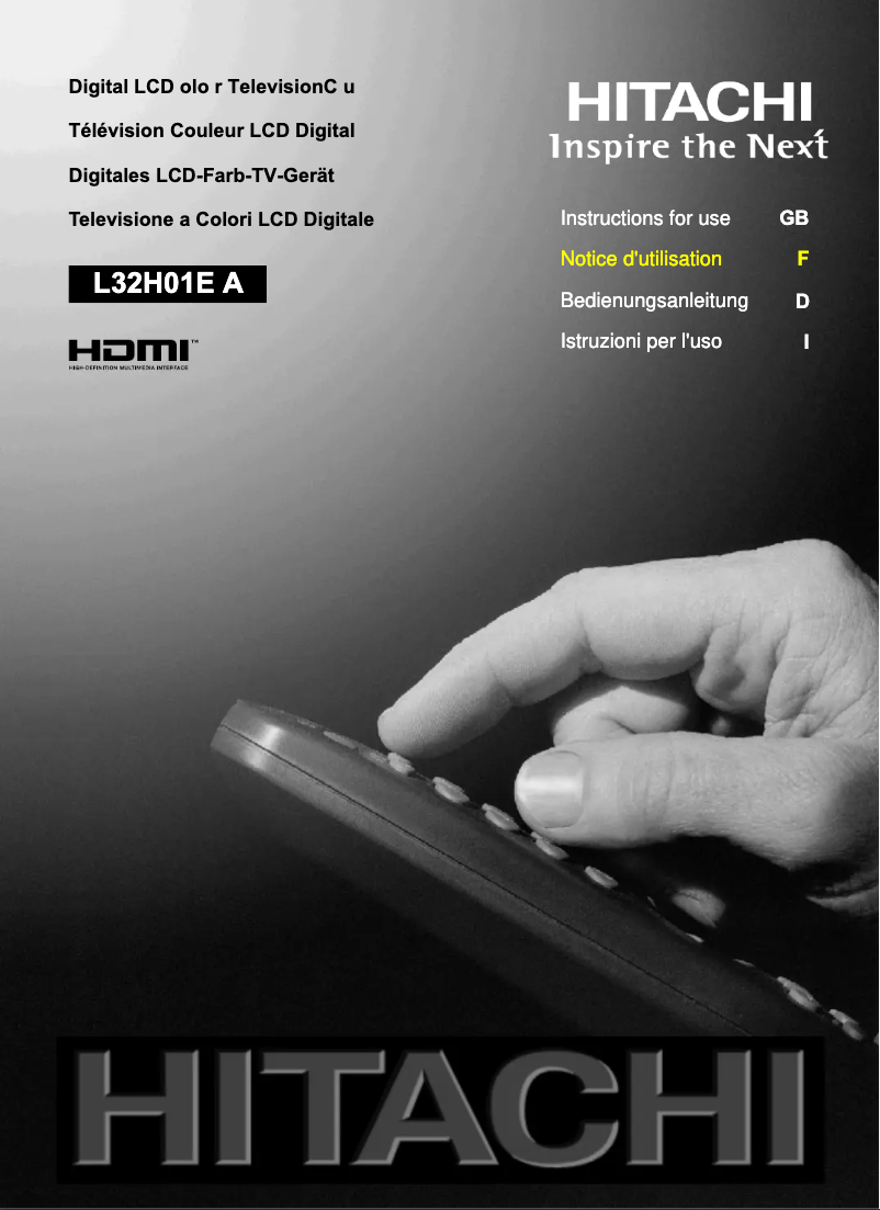 Imagen de la primera página del manual del dispositivo L32H01EA