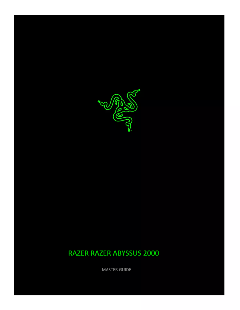 Página 1 del manual Manual de usuario Razer Abyssus 2000