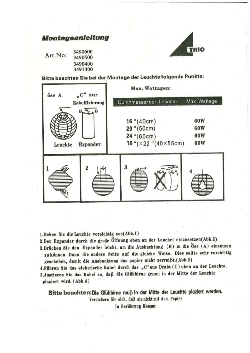 Imagen de la primera página del manual del dispositivo Paper 3490400-18