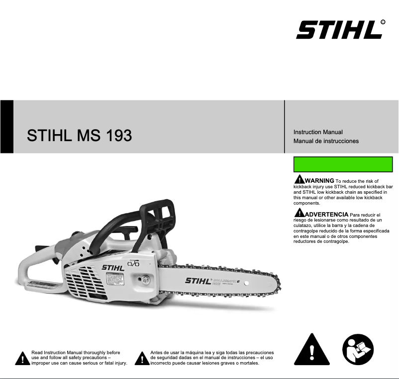 Página 1 del manual Manual de usuario Stihl MS 193