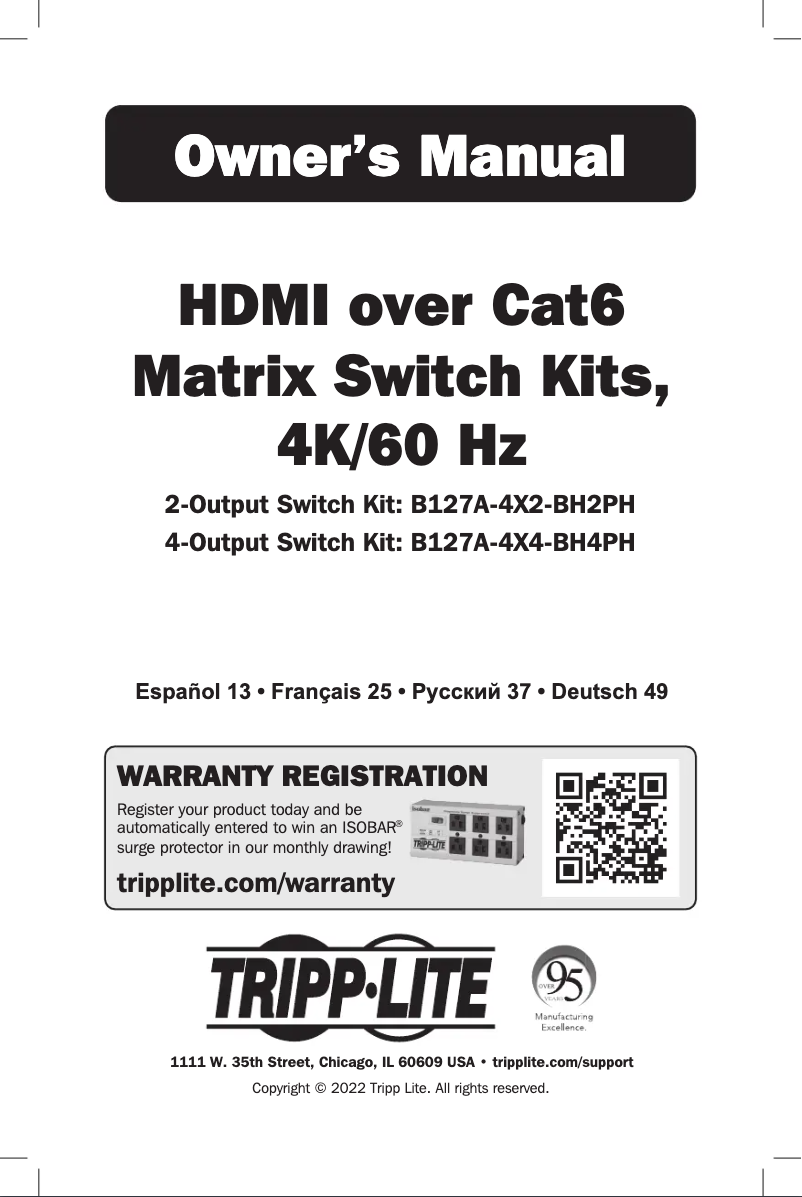 Imagen de la primera página del manual del dispositivo B127A-4X4-BH4PH