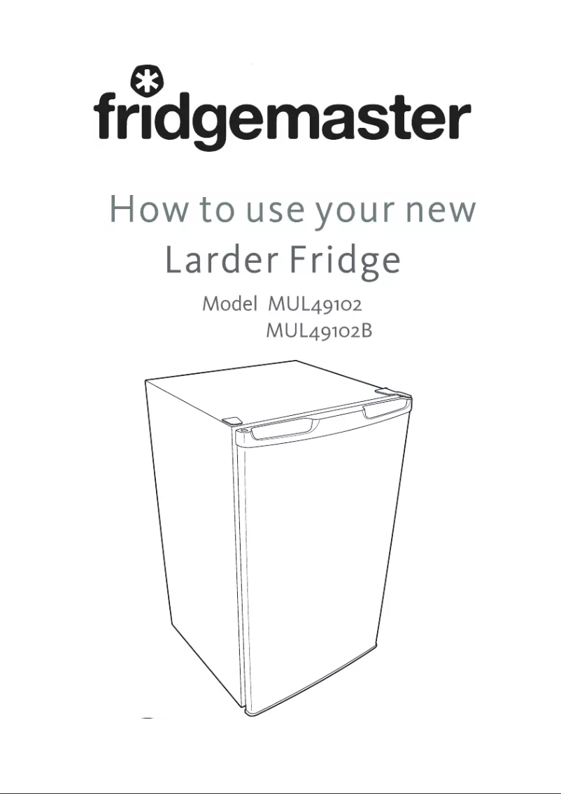 Página nº 1 - Manual de usuario Fridgemaster MUL49102