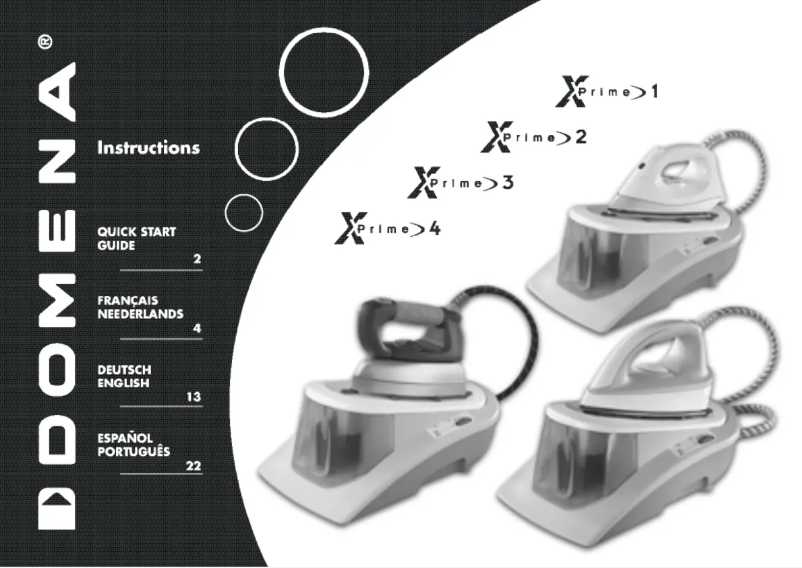 Página 1 del manual Manual de usuario Domena Xprime 4 pro
