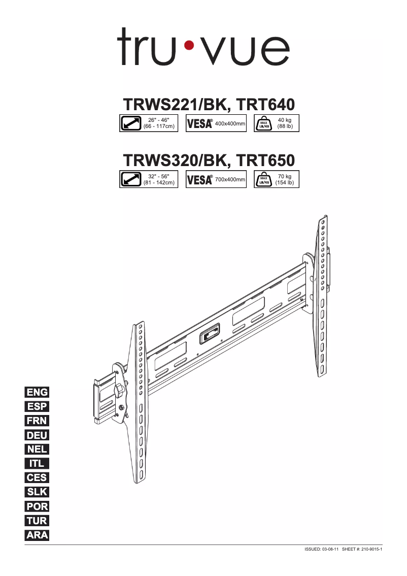 Imagen de la primera página del manual del dispositivo TRT640