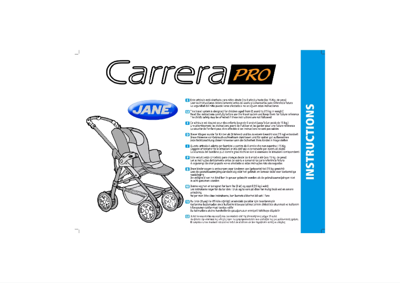 Imagen de la primera página del manual del dispositivo Carrera Pro