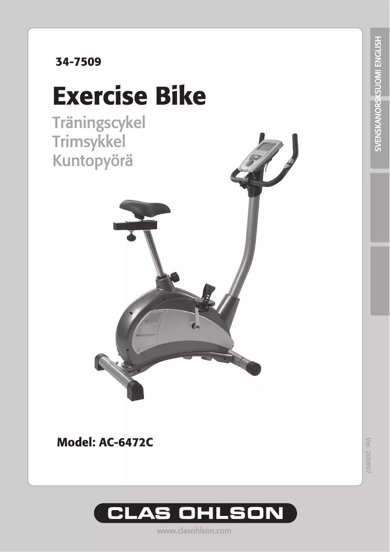 Imagen de la primera página del manual del dispositivo AC-6472C
