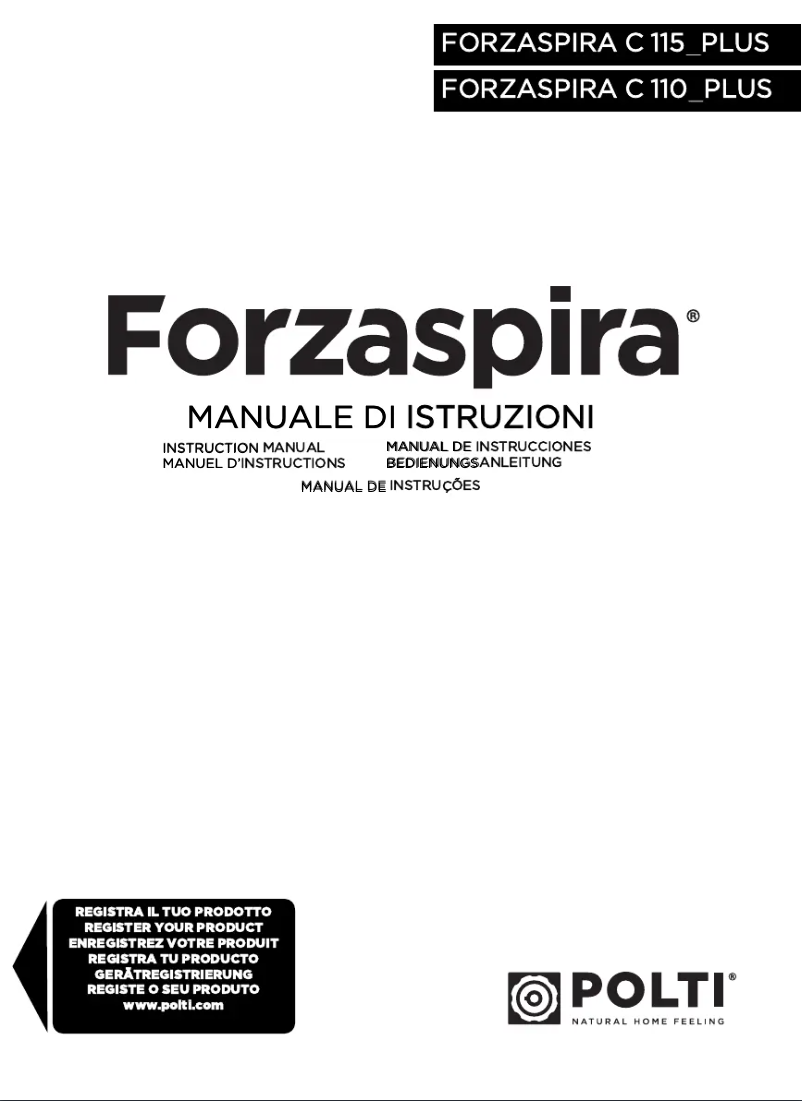 Imagen de la primera página del manual del dispositivo Forzaspira C115_PLUS