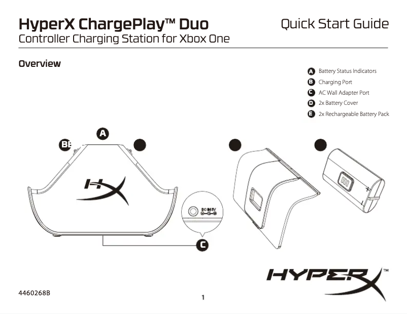 Página nº 1 - Manual de usuario HyperX ChargePlay Duo Xbox