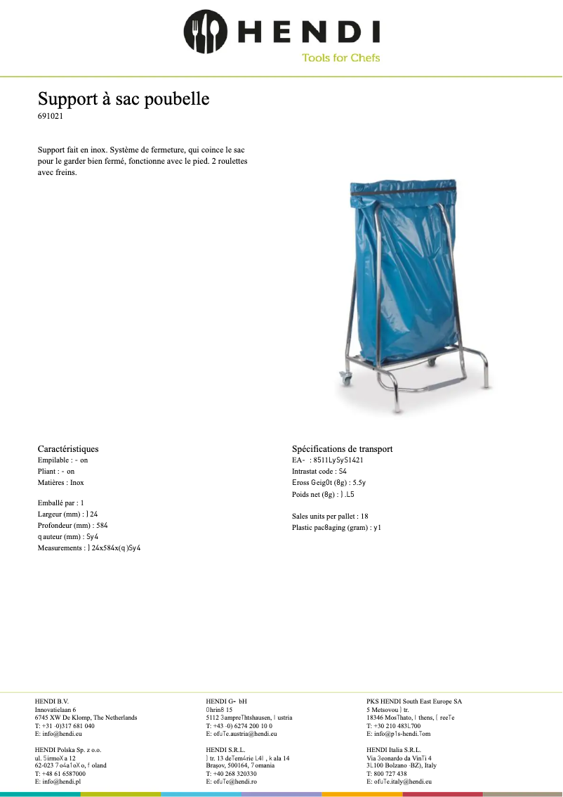 Página 1 del manual Manual de usuario Hendi 691021