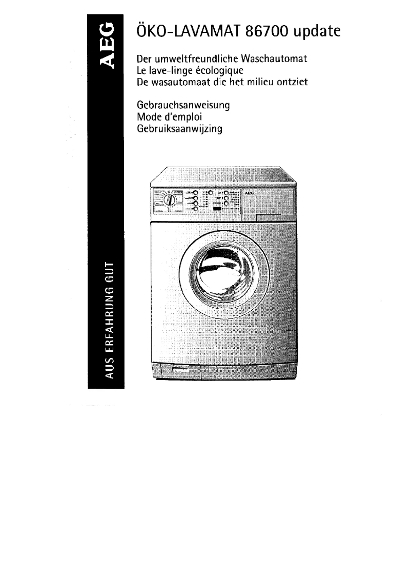 Imagen de la primera página del manual del dispositivo OKO Lavamat 86700