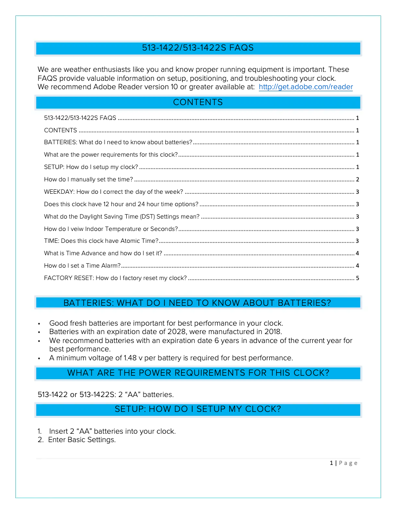 Imagen de la primera página del manual del dispositivo 513-54087