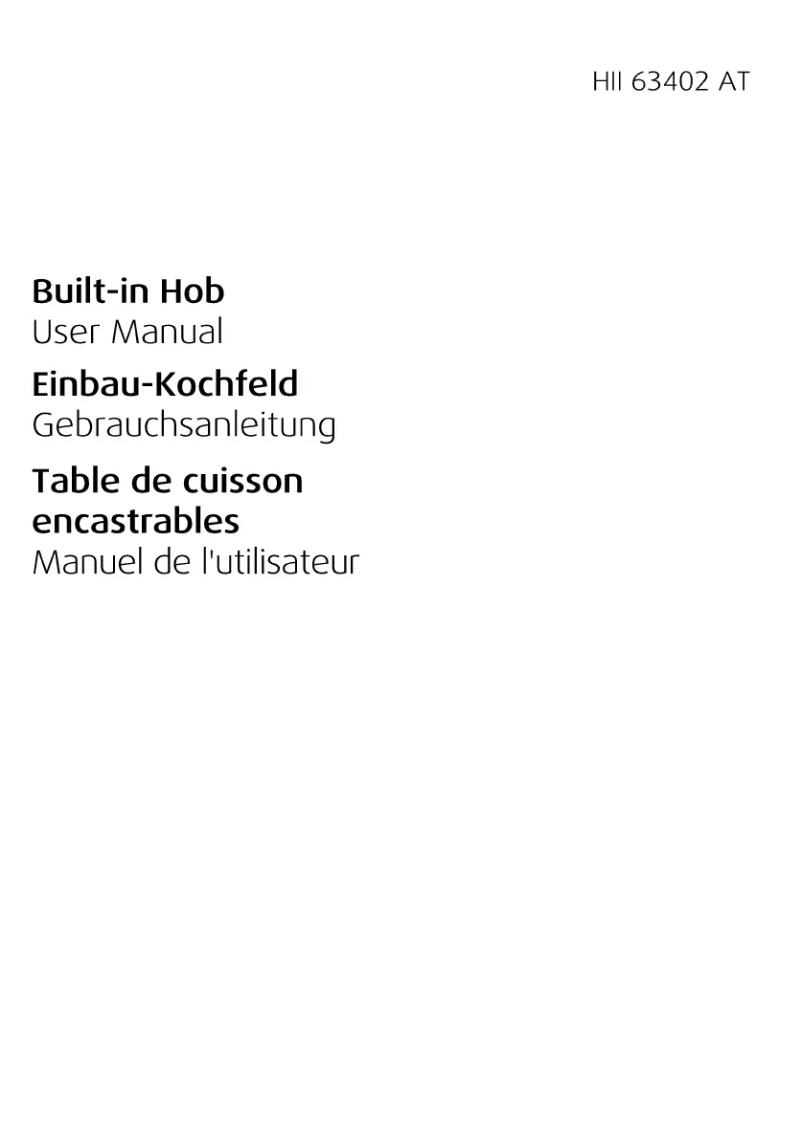 Página 1 del manual Manual de usuario Beko HII 63402 AT