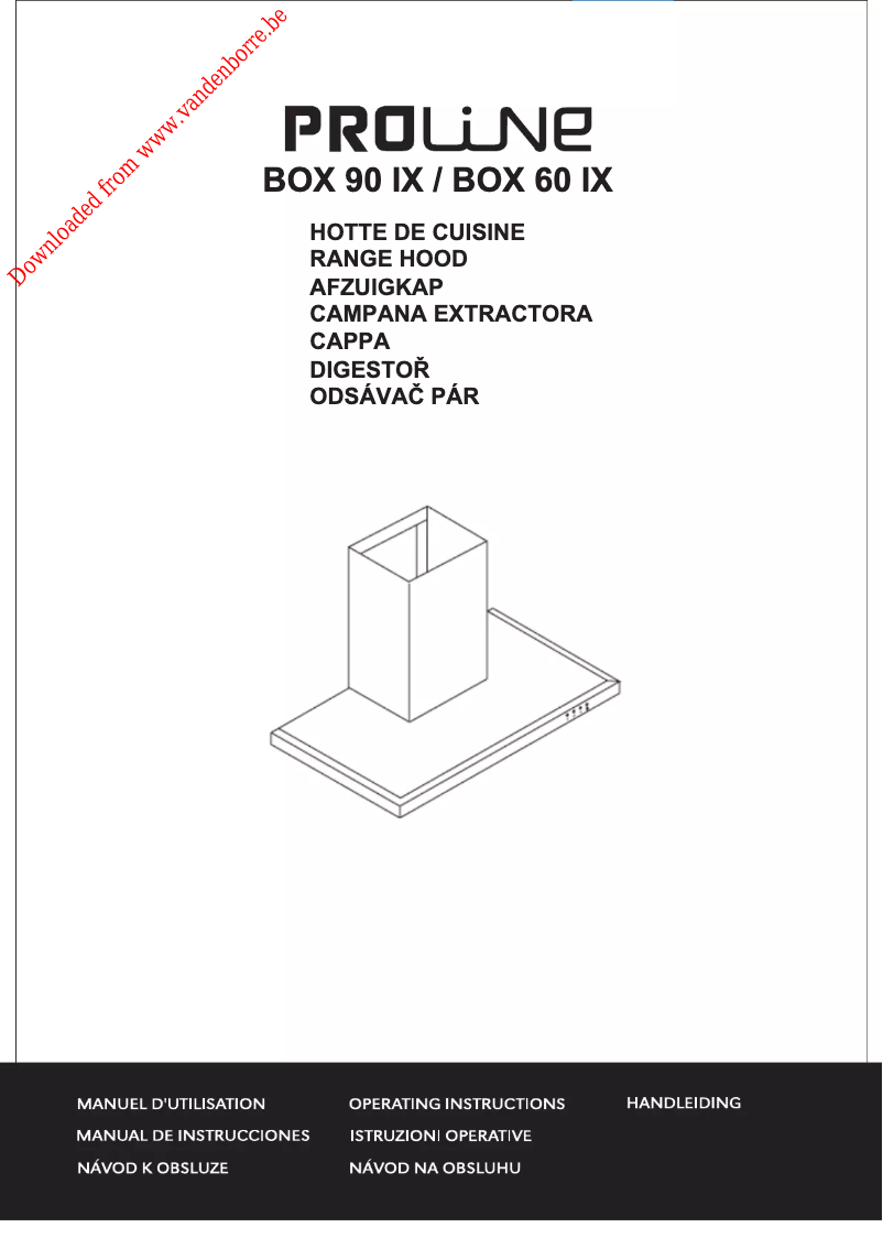 Imagen de la primera página del manual del dispositivo BOX 60 IX