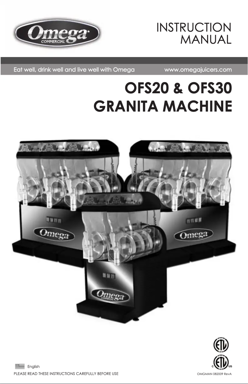 Página 1 del manual Manual de usuario Omega OFS20