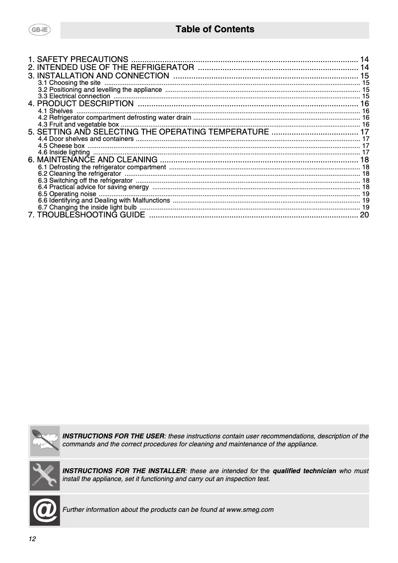 Imagen de la primera página del manual del dispositivo FAB10HRRD2
