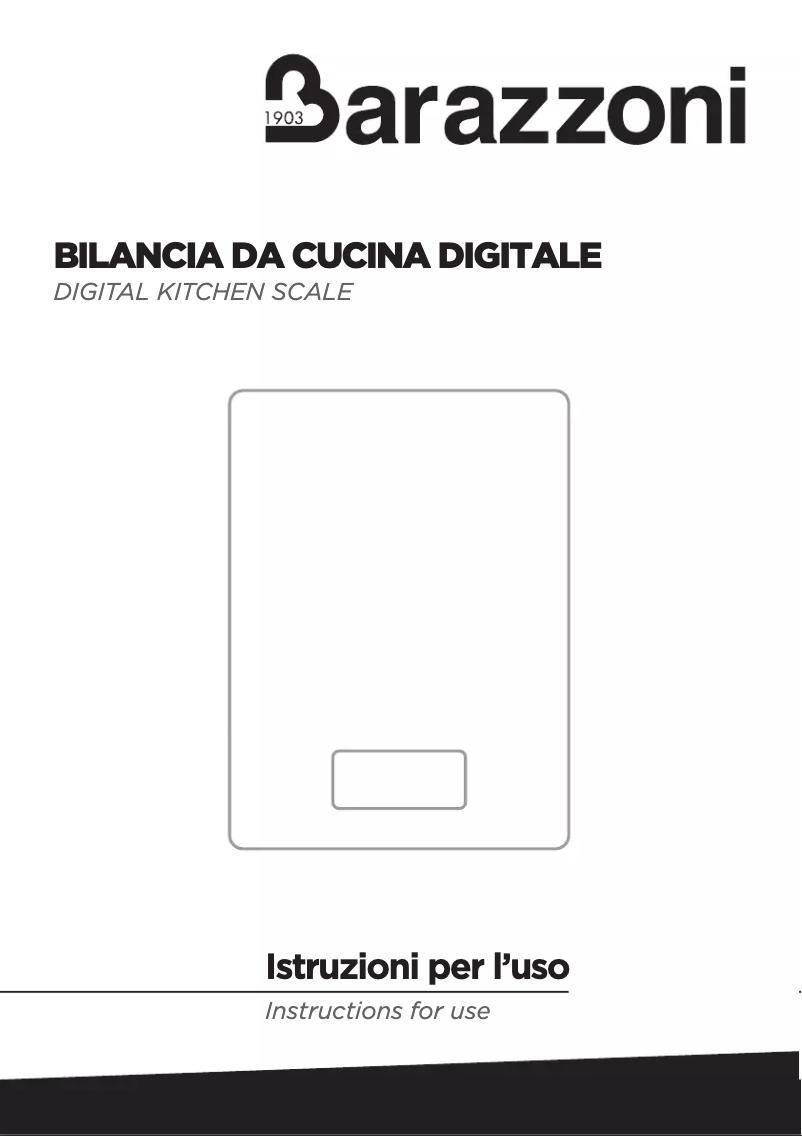 Página 1 del manual Manual de usuario Barazzoni Rectangle