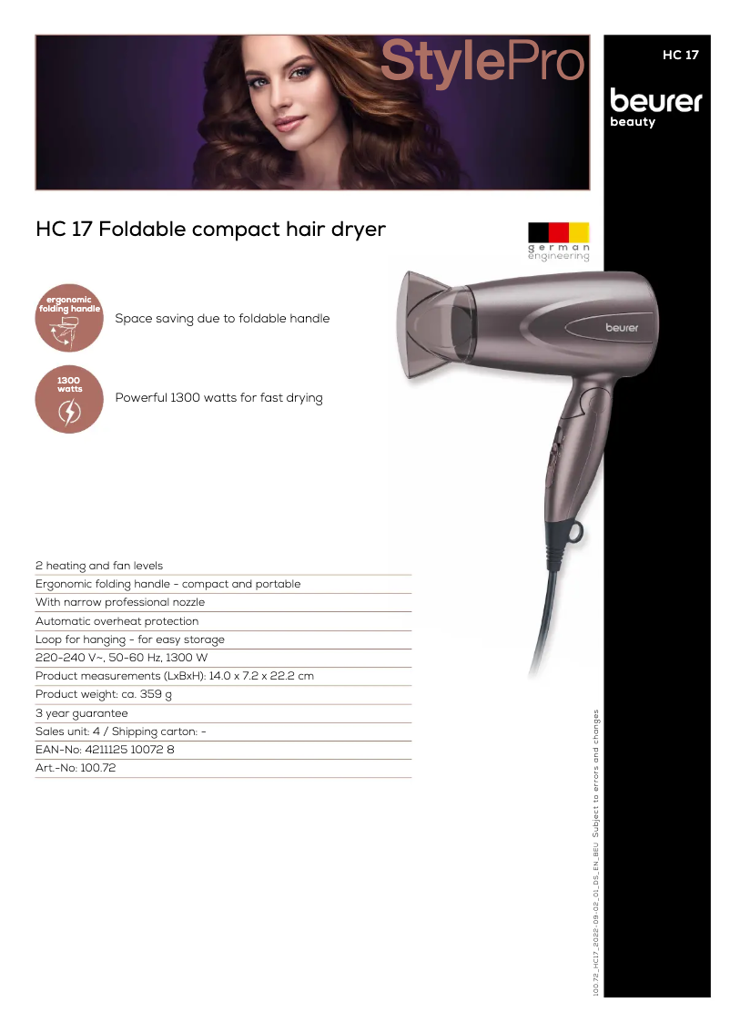 Imagen de la primera página del manual del dispositivo HC 17