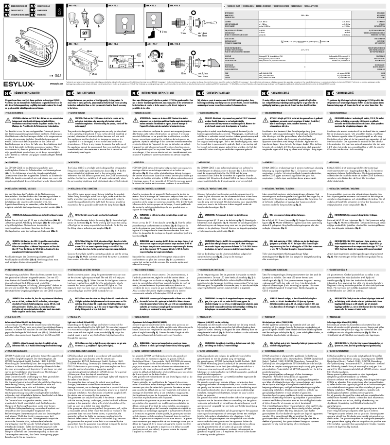 Imagen de la primera página del manual del dispositivo CDS-E