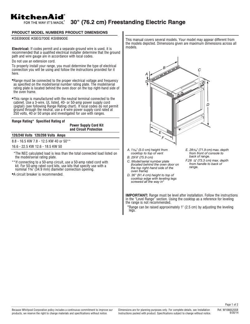 Imagen de la primera página del manual del dispositivo KSEG700ESS