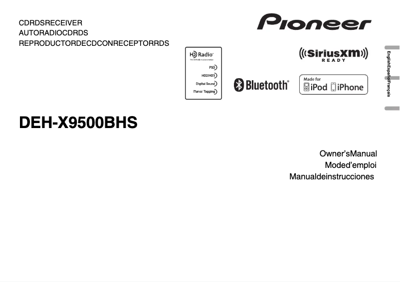 Página 1 del manual Manual de usuario Pioneer DEH-X9500BHS