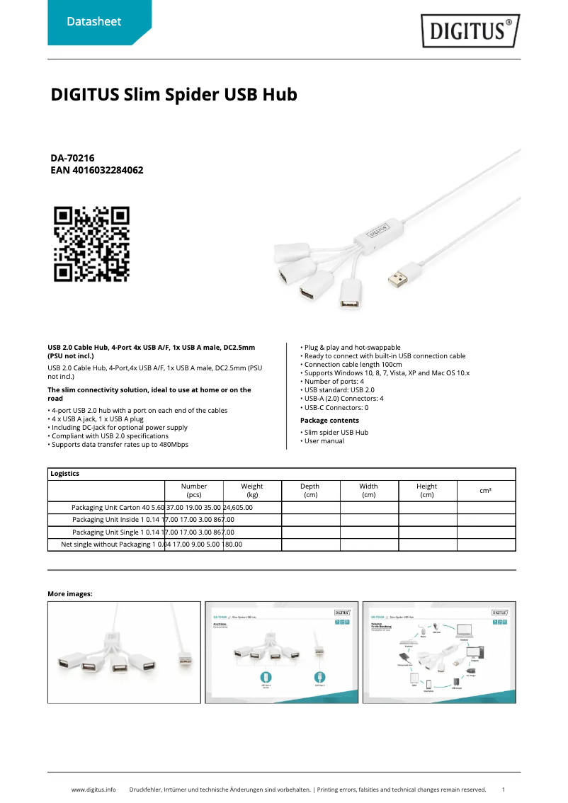 Imagen de la primera página del manual del dispositivo DA-70216