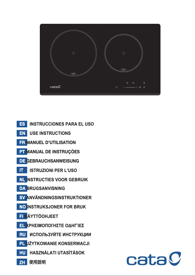 Página 1 del manual Manual de usuario CATA IB 2 PLUS BK