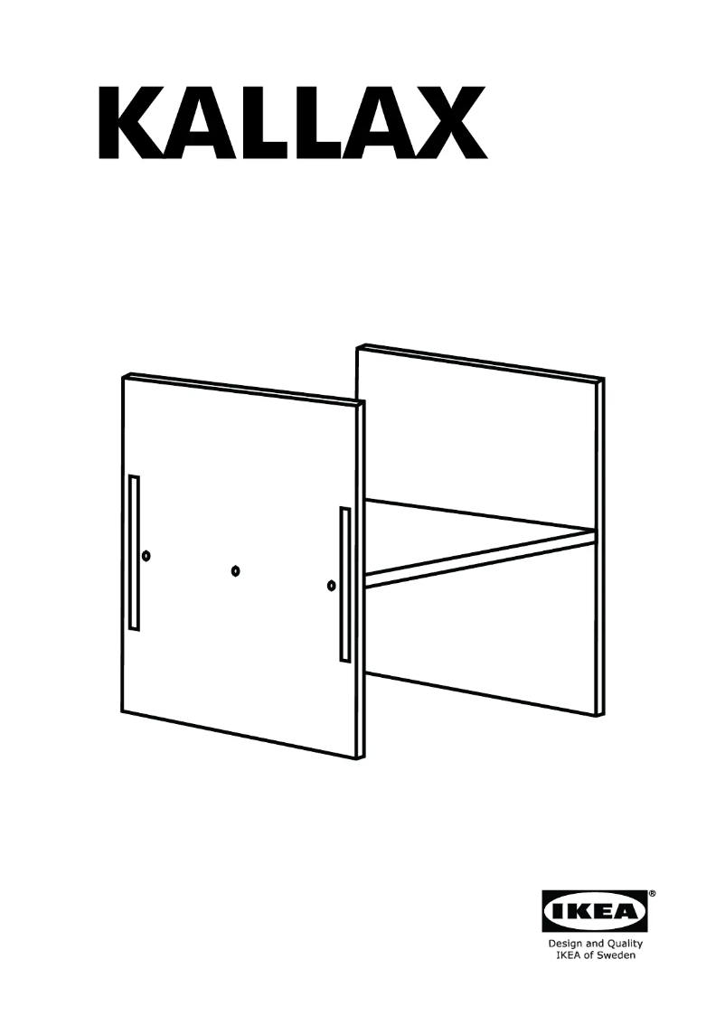 Imagen de la primera página del manual del dispositivo KALLAX 405.805.87