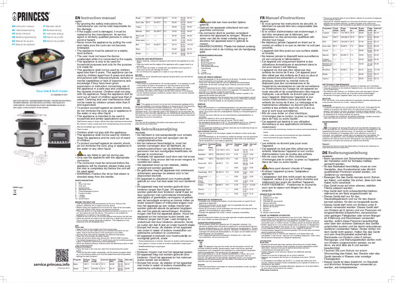 Imagen de la primera página del manual del dispositivo 263000