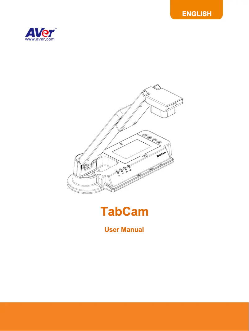 Imagen de la primera página del manual del dispositivo TabCam