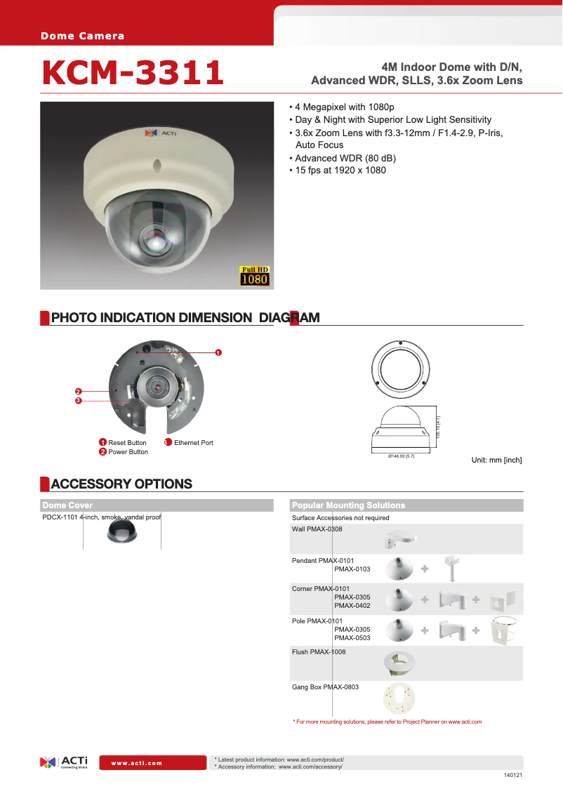 Imagen de la primera página del manual del dispositivo KCM-3311
