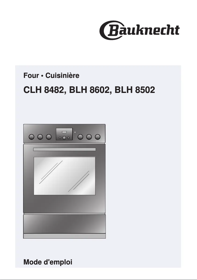 Imagen de la primera página del manual del dispositivo CLH 8482