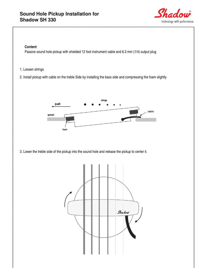 Imagen de la primera página del manual del dispositivo SH330
