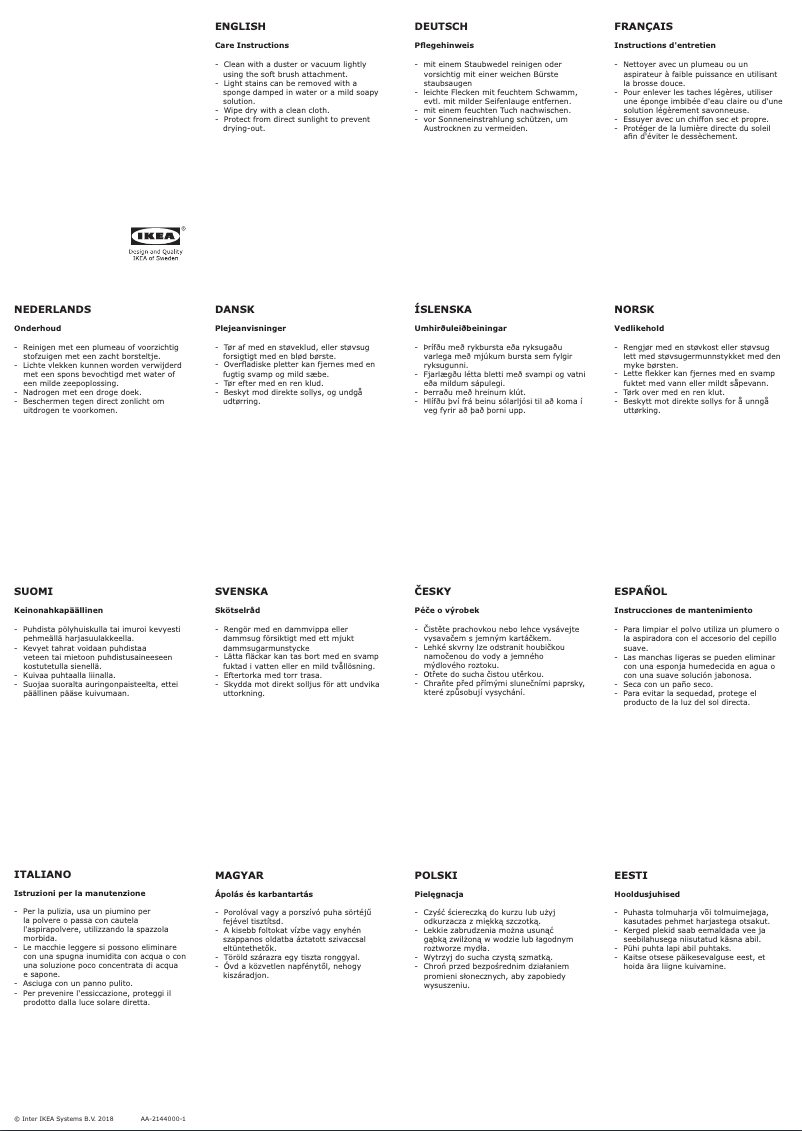 Página 1 del manual Manual de usuario Ikea GISTAD