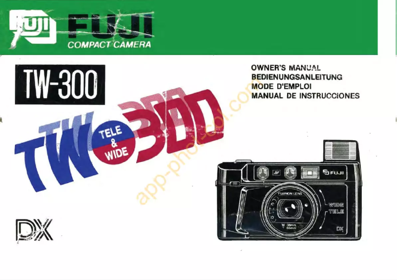 Imagen de la primera página del manual del dispositivo TW-300