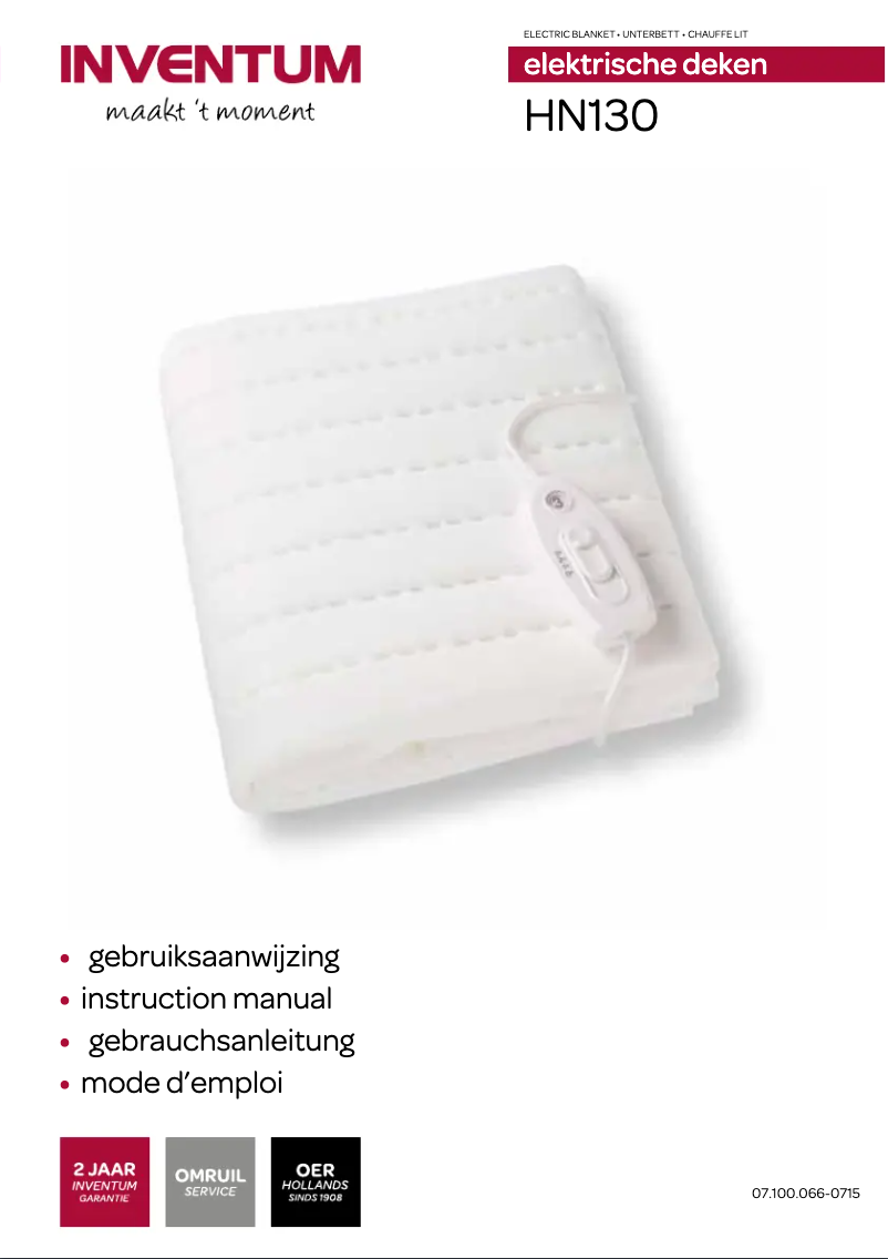 Página 1 del manual Manual de usuario Inventum HN130