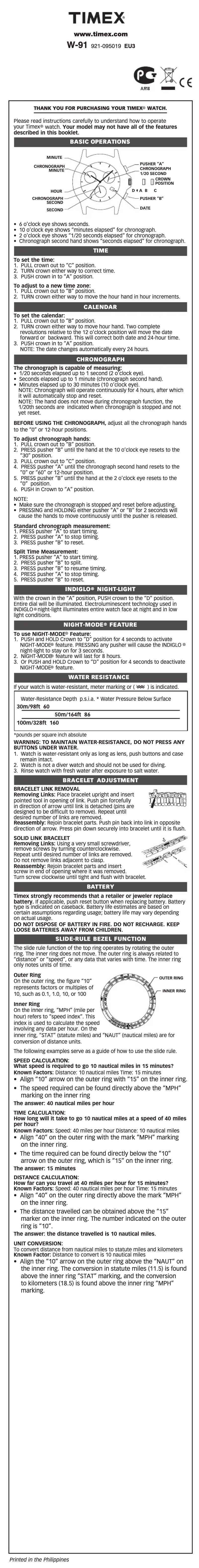 Página 1 del manual Manual de usuario Timex Originals Sport Chronograph T2N865