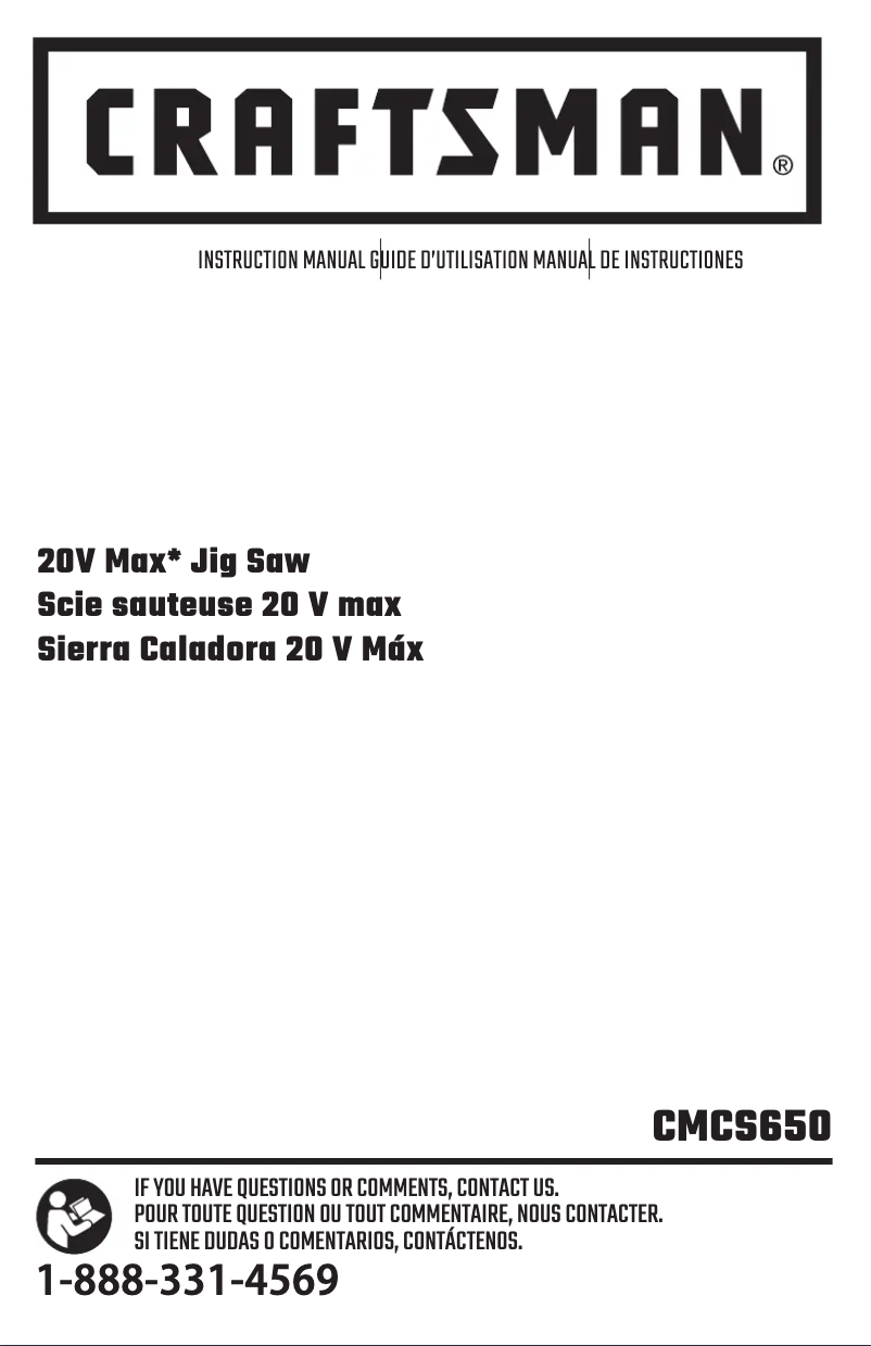 Imagen de la primera página del manual del dispositivo CMCS650