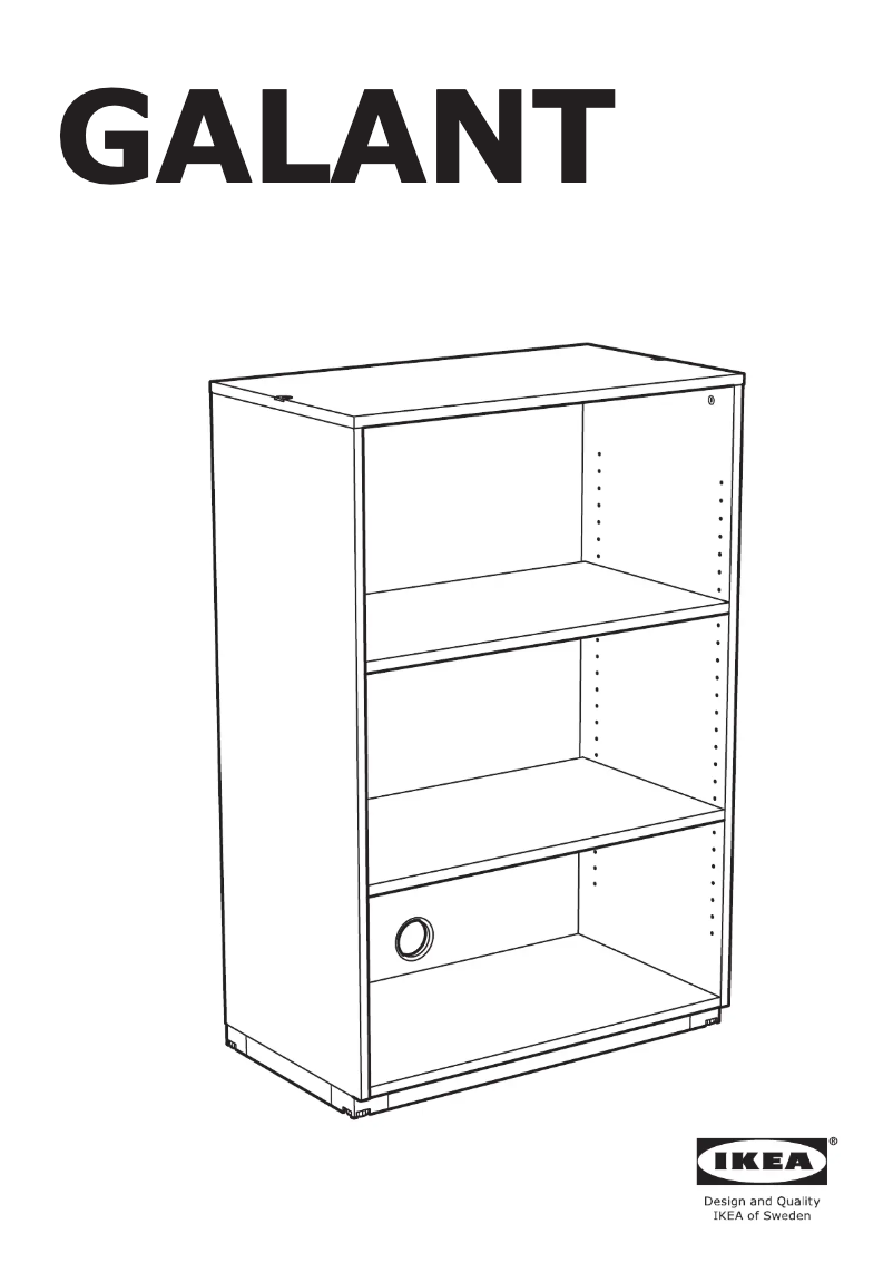 Página 1 del manual Manual de usuario Ikea GALANT 403.651.92