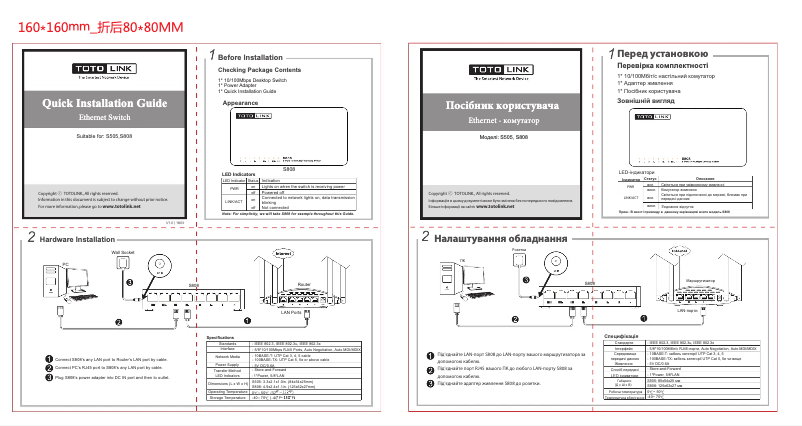 Imagen de la primera página del manual del dispositivo S808