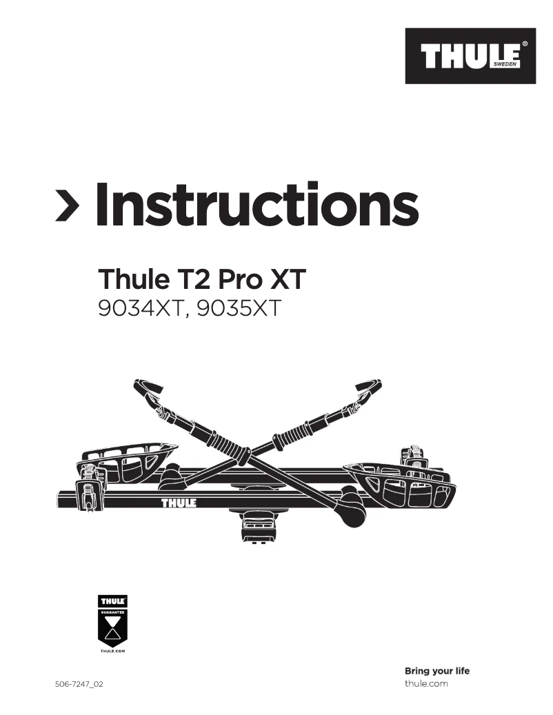 Imagen de la primera página del manual del dispositivo T2 Pro XT