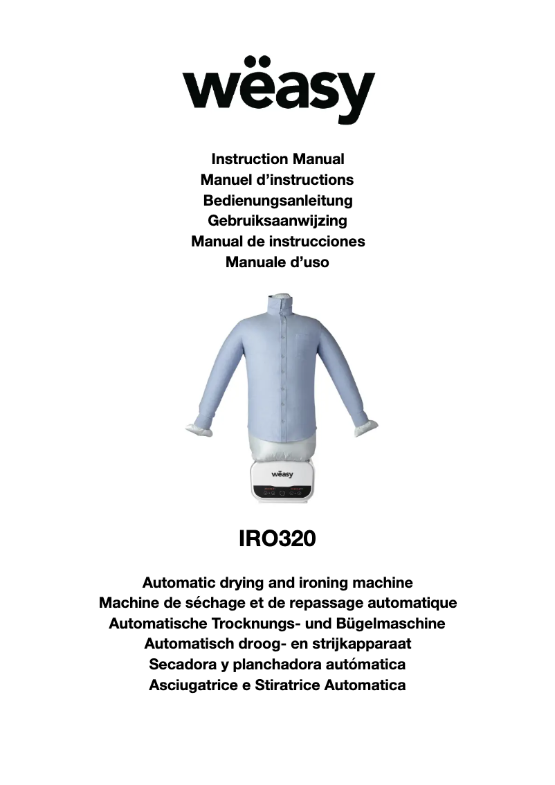 Página 1 del manual Manual de usuario Wëasy IRO320