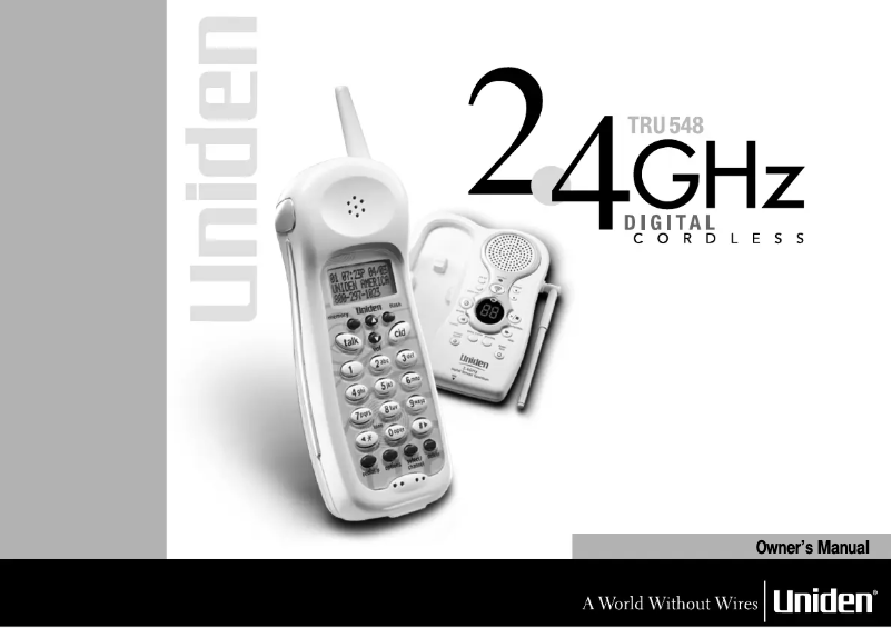 Imagen de la primera página del manual del dispositivo TRU 548